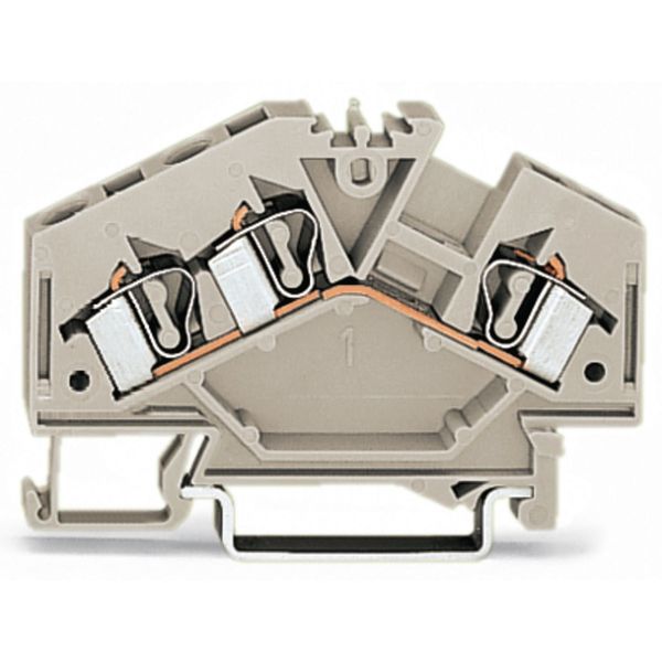 3-conductor through terminal block 4 mm² suitable for Ex e II applicat image 1