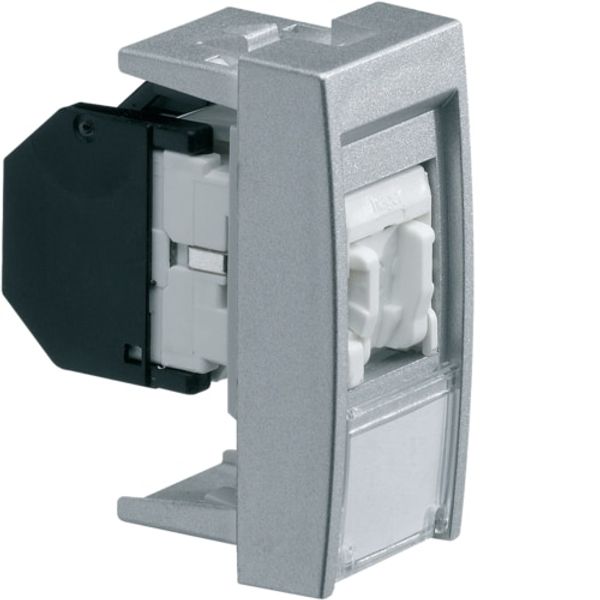 Priza date RJ45 categorie 5e STP, aluminiu, 1M image 1