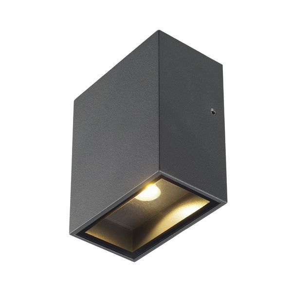 QUAD 1 XL LED WALL LUMINAIRE 3,2W 3000K, angular, anthracite image 1