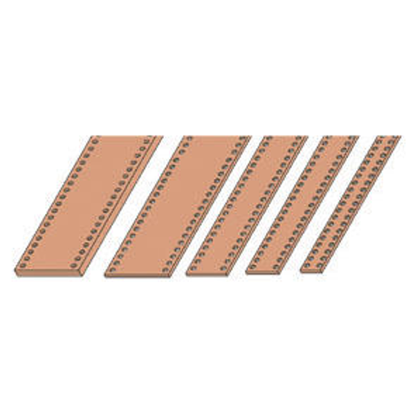 PAIR OF FLAT BUSBAR IN ELECTROLITIC CUPPER - 630A 30X10MM L=1000MM FOR CVX 630K/630M image 3