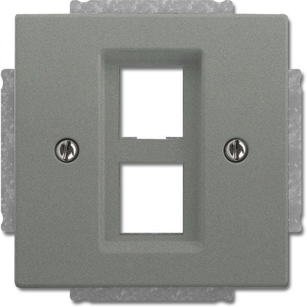 2561-02-803 CoverPlates (partly incl. Insert) Busch-axcent®, solo® grey metallic image 1