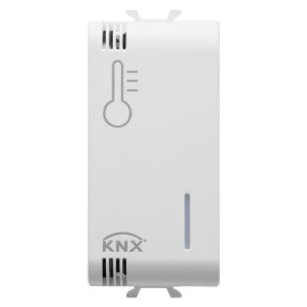 TEMPERATURE SENSOR - KNX - 1 MODULE - SATIN WHITE - CHORUS image 1