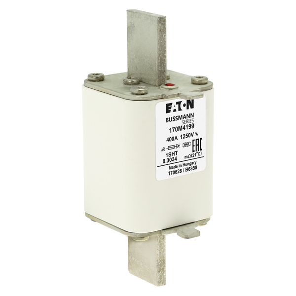 Fuse-link, high speed, 400 A, AC 1250 V, size 1, 53 x 63 x 135 mm, aR, IEC, single indicator image 17