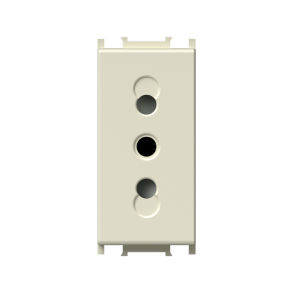 SOCKET ITALIAN P11+KS 2P+E 10A 250V~ 1M IW 6218640 image 1