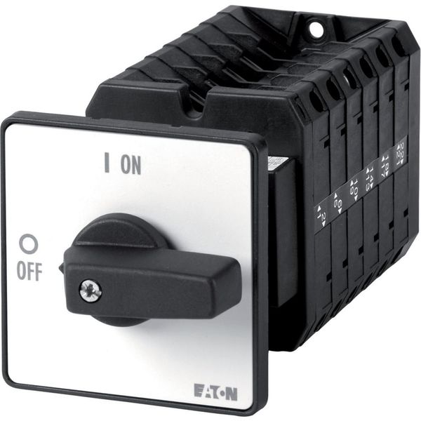 Multi-speed switches, T5B, 63 A, rear mounting, 6 contact unit(s), Contacts: 11, 60 °, maintained, With 0 (Off) position, 0-Y-D-2, SOND 29, Design num image 2