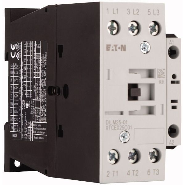 Contactor, 3 pole, 380 V 400 V 11 kW, 1 NC, 415 V 50 Hz, 480 V 60 Hz, AC operation, Screw terminals image 4