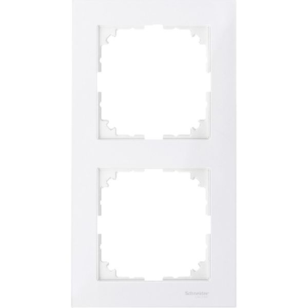 M-Pure frame, 2-gang, polar white image 2