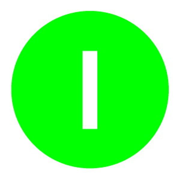 Button plate, flat green, I image 2
