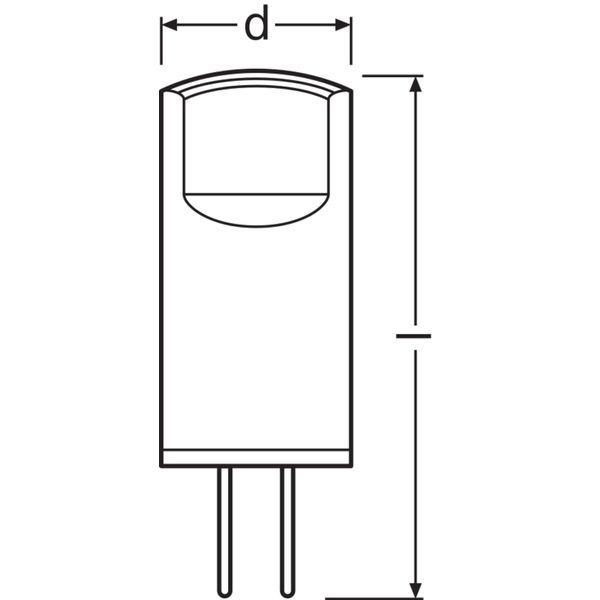 LED PIN 12V P 0.9W 827 Clear G4 image 2