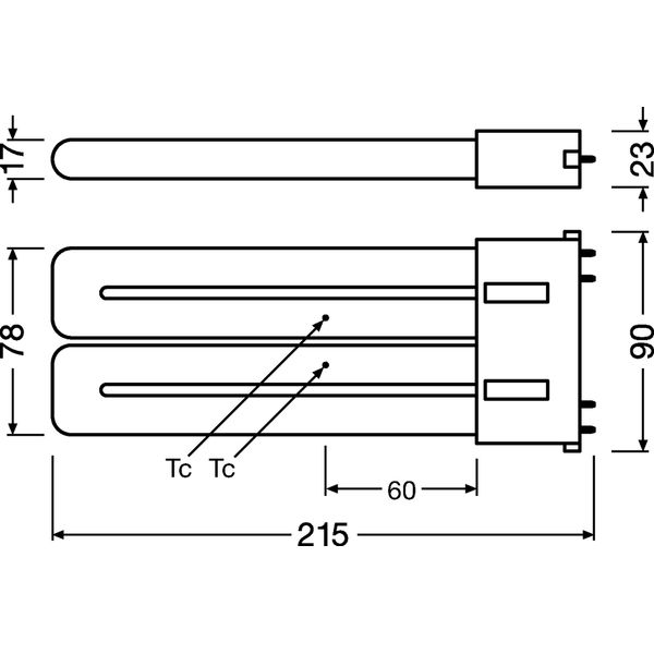 OSRAM DULUX® F LED EM & AC MAINS 18 W/4000 K 200 mm image 3