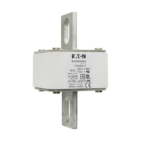 Fuse-link, high speed, 800 A, AC 690 V, size 3, 76 x 92 x 135 mm, aR, IEC, UL image 5