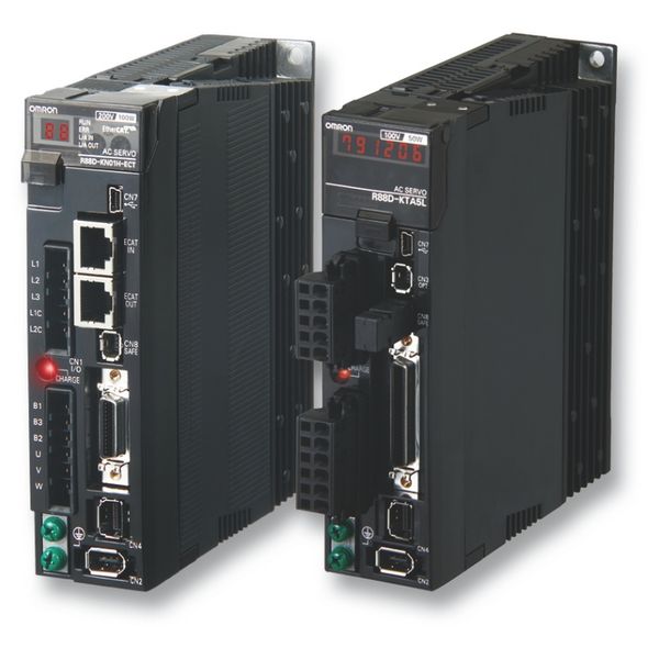 G5 Series servo drive, EtherCAT type, 600 W, 3~ 400 VAC, for linear mo R8DK9273B image 2