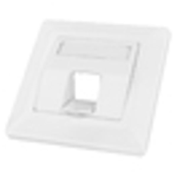 Outlet empty 1 module (SFA)(SFB), 80x80mm, angled, RAL9010 image 5