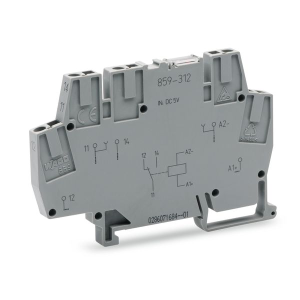 Relay module Nominal input voltage: 5 VDC 1 changeover contact image 1