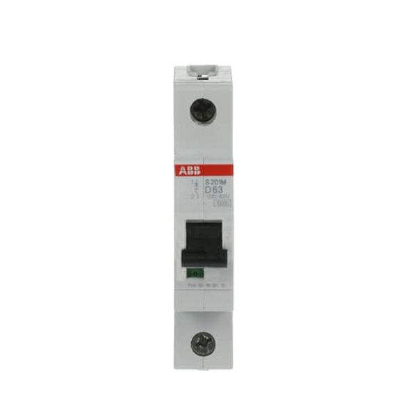 S201M-D63 Miniature Circuit Breaker - 1P - D - 63 A image 3