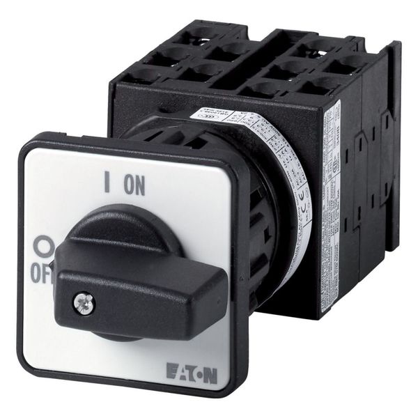 Multi-speed switches, T0, 20 A, centre mounting, 5 contact unit(s), Contacts: 10, 60 °, maintained, With 0 (Off) position, 0-1-2, SOND 28, Design numb image 1