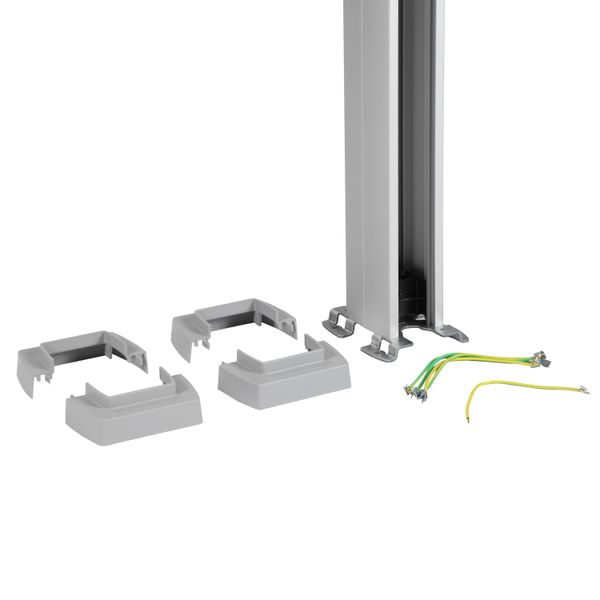 Column direct clipping 1 compartment 3,92m aluminium image 2