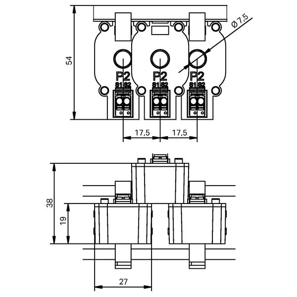 Plug-in current transformer Primary rated current: 35 A Secondary rate image 3