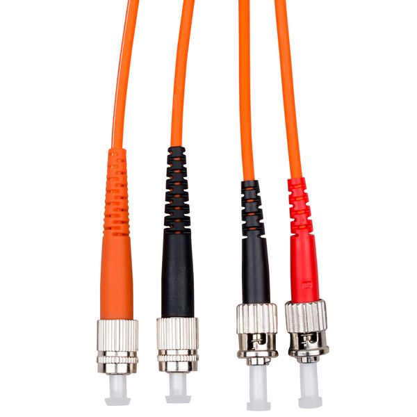 FO Patchcord Duplex ST/FC,62,5/125æm OM1, LS0H, orange, 2m image 1