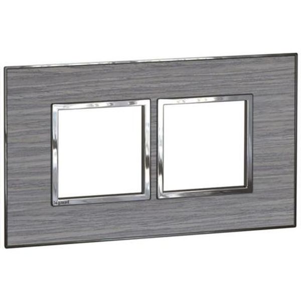 Arteor™ - British standard plate square version 4 modules - Wood Grey - Oak image 1