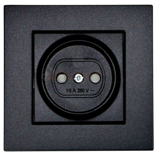 Novella-Trenda Black (Quick Connection) Child Protected Socket image 2