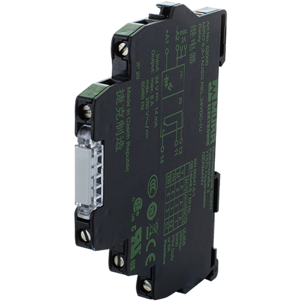 MIRO 6.2 24V-1U OUTPUT Relay IN: 24VAC/DC - OUT: 250VAC/DC/6A image 1