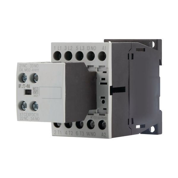 Contactor, 380 V 400 V 3 kW, 2 N/O, 1 NC, 24 V DC, DC operation, Screw terminals image 9
