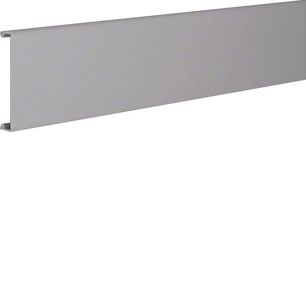 Lid made of PVC for slotted panel trunking BA7 40mm stone grey image 1