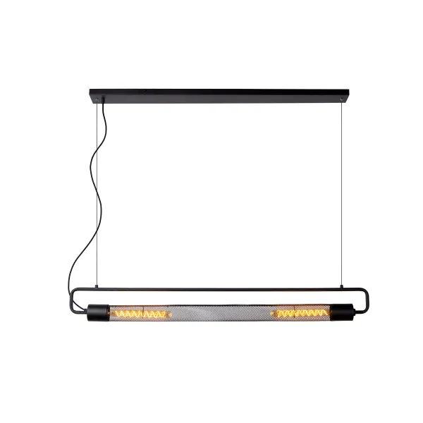 Lucide CALIXT - Pendant light - 2xE27 - Black image 1