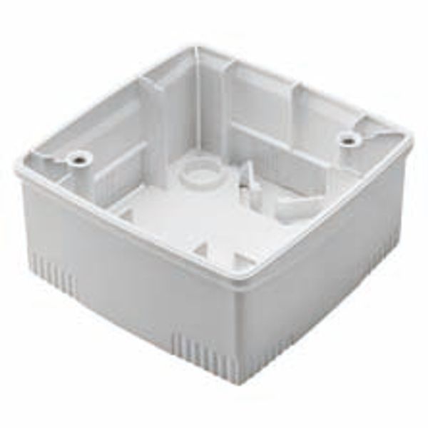 WALL-MOUNTING BOX FOR ONE PLATE - INTERNATIONAL STANDARD 2+2 GANG - HORIZONTAL - WHITE - CHORUSMART image 2