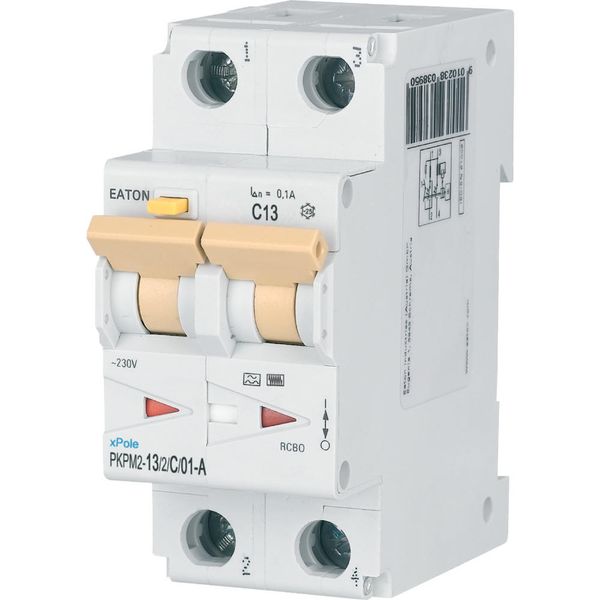 RCD/MCB combination, 13 A, 100 mA, MCB trip characteristic: C, 2p, RCD trip characteristic: A image 13