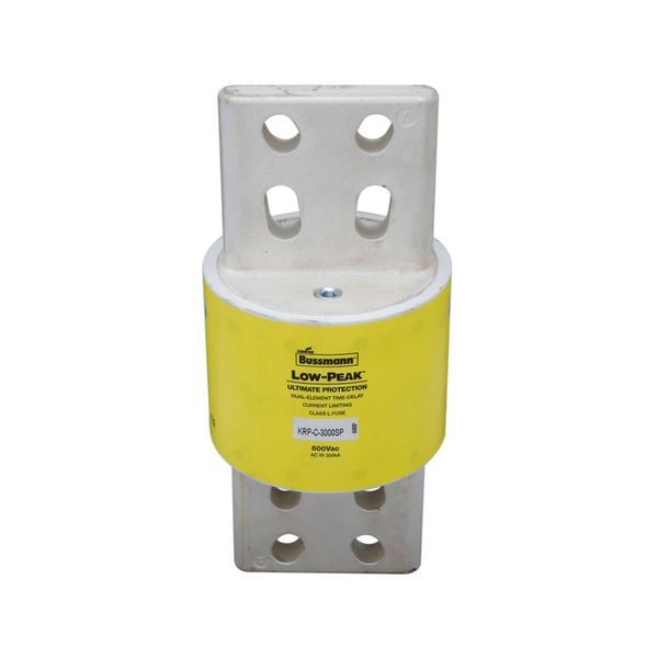Eaton Bussmann Series KRP-C Fuse, Current-limiting, Time-delay, 600 Vac, 300 Vdc, 3000A, 300 kAIC at 600 Vac, 100 kAIC Vdc, Class L, Bolted blade end X bolted blade end, 1700, 5, Inch, Non Indicating, 4 S at 500% image 9