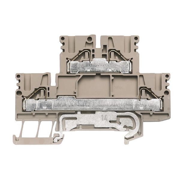 Multi-tier modular terminal, PUSH IN, 4 mm², 800 V, 24 A, Number of le image 3