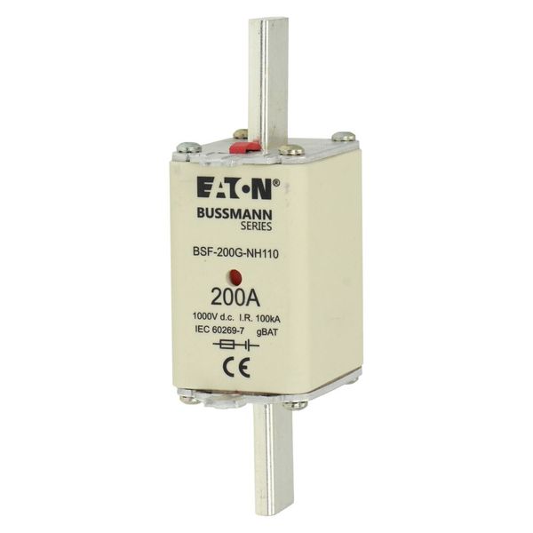 BSF-200G-NH110 FUSE 200A 1000V DC BSF SIZE 1 DUAL IND image 16