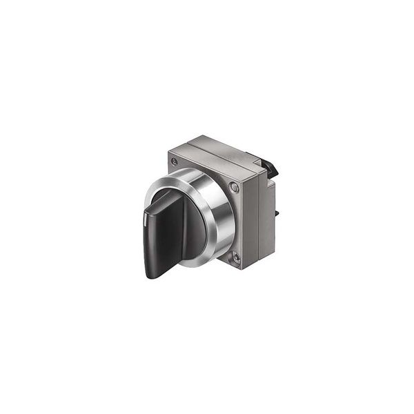 22MM METAL ROUND ACTUATOR: SELECTOR SWITCH LATCHING 2 SWITCH POSITIONS O-I  3SB3501-2KA41-0PA0 image 1