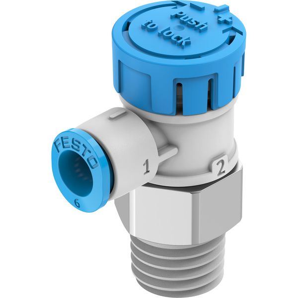 VFOE-LE-T-R14-Q6-F1A One-way flow control valve image 1