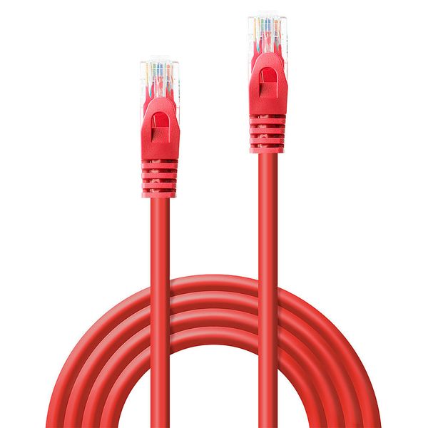 5m Cat.6 U/UTP Network Cable, Red RJ45, M/M, 250MHz, CCA image 2