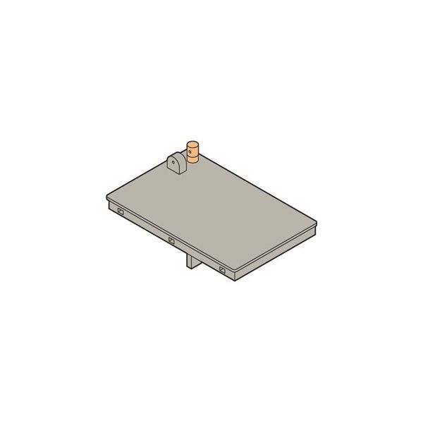 CPDE-2, PROTECTING LID FOR TRIP SOCKETS, ELECTRICAL CONTINUITY, ORANGE image 1