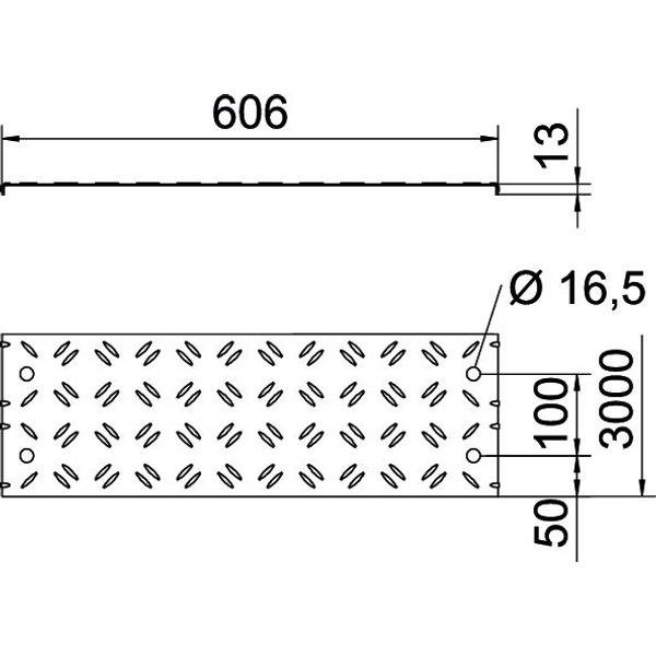 DBKR 600 DD Corrugated steel cover for walkable cable trays 600x3000 image 2