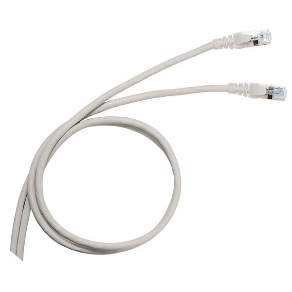 Patch cord RJ45 category 5e U/UTP unscreened PVC 1 meter image 1