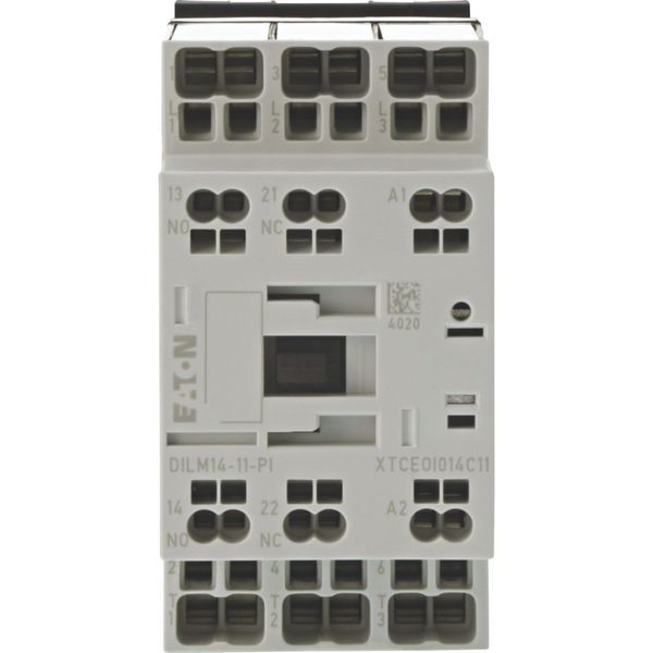 Contactor, 3 pole, 380 V 400 V 6.8 kW, 1 N/O, 1 NC, 24 V 50/60 Hz, AC operation, Push in terminals image 12