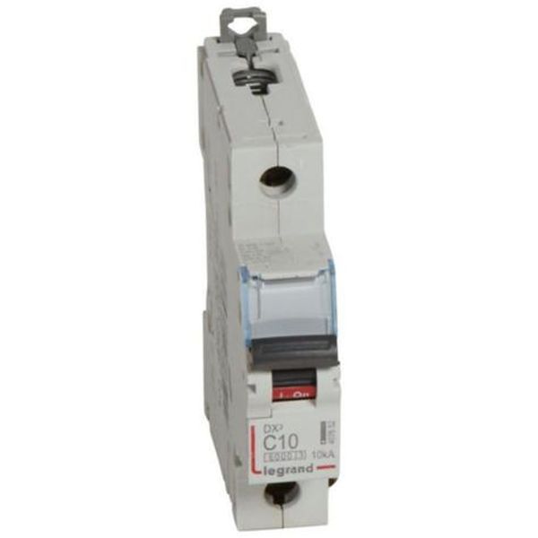 DX³6000 10kA high inlet and low outgoing screw circuit breaker 1P 230V~ to 400V~ - 10A - curve C - 1 module image 1