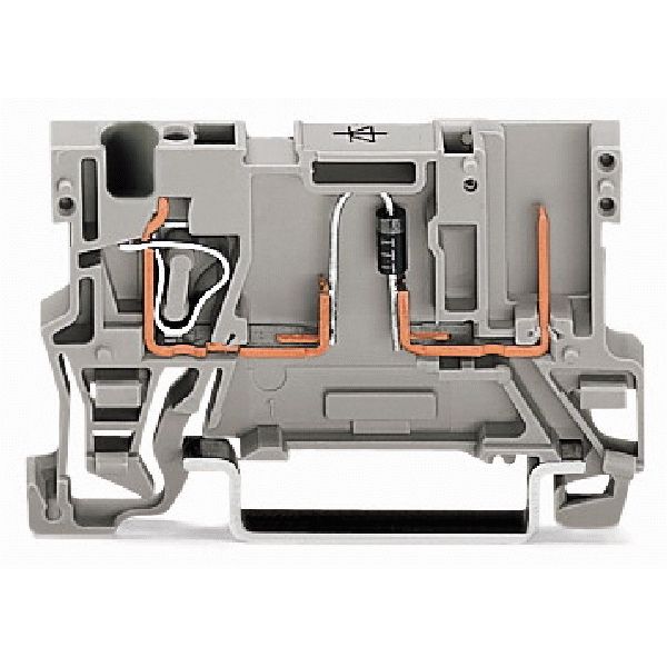 1-conductor/1-pin component carrier terminal block with diode 1N4007 a image 1