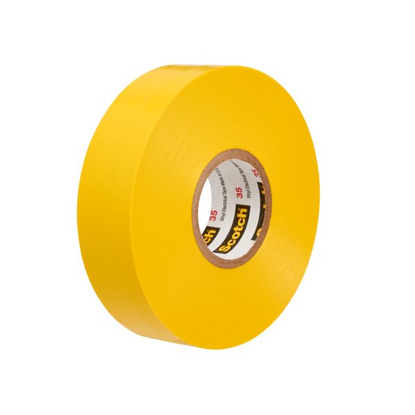 Scotch® Vinyl Color-Coding Electrical Tape 35, Yellow, 19 mm x 20 m image 3