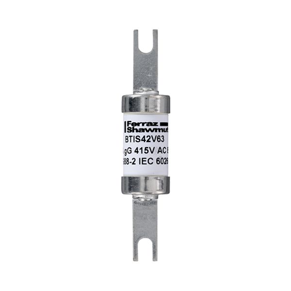 BS fuse-link IEC gG A3 415VAC 240VDC 63A BTIS Offset Tag image 1