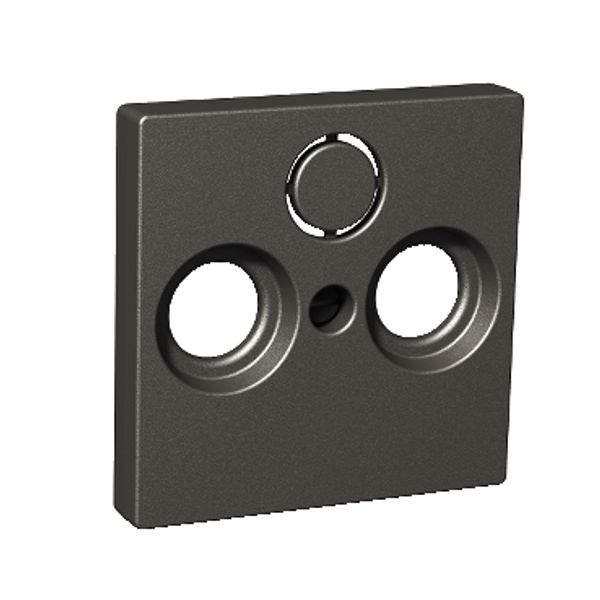 cover plate for R/TV/SAT socket, Exxact, anthracite image 2