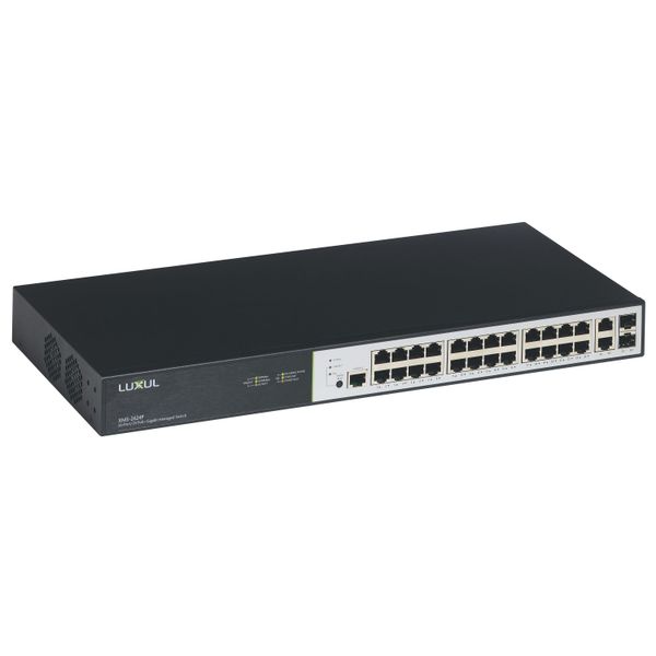 Gigabit managed switch 26 ports 24 POE+ image 1