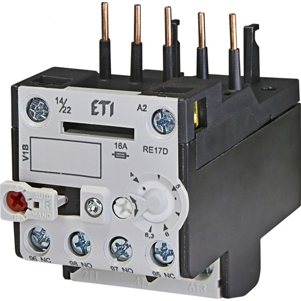 Thermal overload relay, RE17D-6,3 image 1