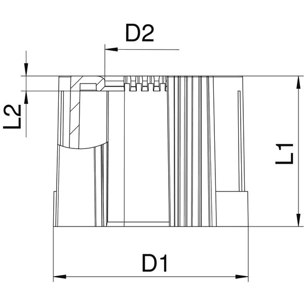 129 TB M40 Pipe end sleeve, separable metric M40 image 2