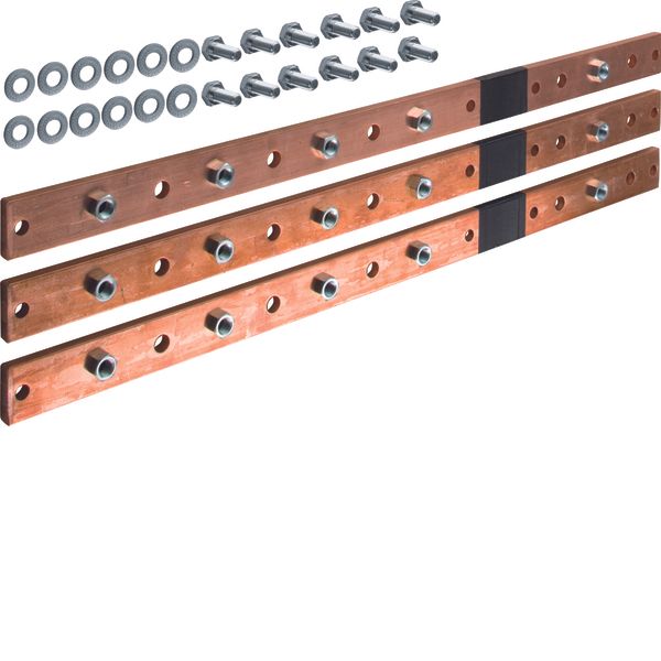 Busbar, universN, 40x10mm, 3pcs. image 1